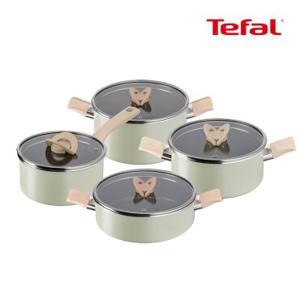 테팔 인덕션 블라썸 민트 냄비 4종세트