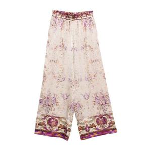 피에르루이마샤 올오버 프린트 와이드 실크 팬츠 MUTKASPT12450
