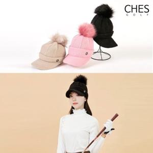 [체스]H 방울 기모 비니캡모자