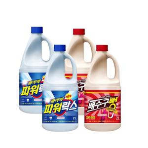 매직싹 배수구뻥 클리너 2L 2개+락스 2L 2개