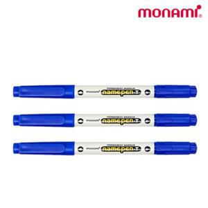 (모나미) 네임펜T/트윈형/파랑/1타/12개입