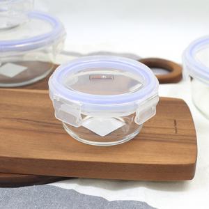 오븐락 글라스찬통 원형4호 240ml 내열유리 반찬통