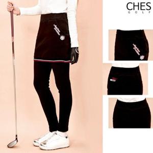 [체스]메이프 여성골프 기모 치마레깅스