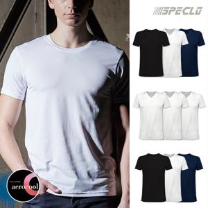 [흡습속건]에어로쿨 남녀공용 무지 반팔런닝 3종세트