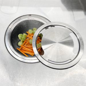 주방 음식물거름망 씽크대덮개 배수구망 커버 2종세트
