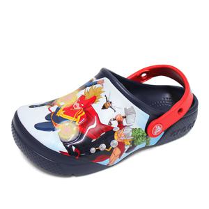 크록스 키즈 펀랩 어벤져스 패치 클로그 샌들 슬리퍼 207069-410