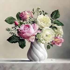 아이윙스 피포페인팅 Q3441 꽃화병시리즈 액자 DIY명