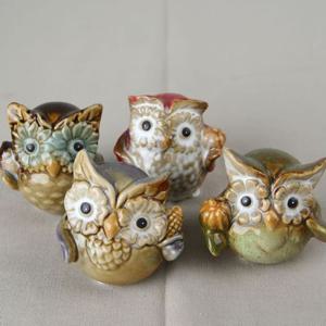 미니어처 부엉이 소품세트(4p) 장식소품 장식품