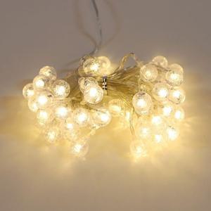 크리스마스트리전구 LED 트리구 수정 100구 투명선 8기능 리모컨