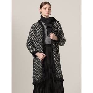 [요이츠]트위드 롱 라운드 가디건_YH10KCD01