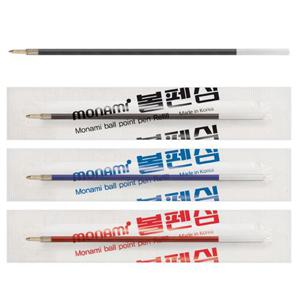 모나미 153볼펜 0.7mm 리필 영심 (적.청.흑) 1타
