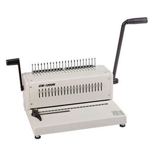링제본기 GW 1200N 1회천공20매 플라스틱링 수동제본기 천공깊이