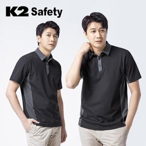 K2 반팔티셔츠 PM-S200 근무복 춘하복 카라넥 단체복