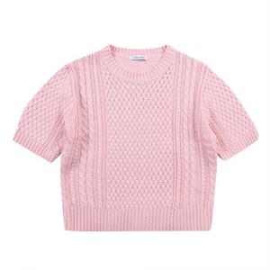 [코데즈컴바인] 꽈배기반팔니트 (CJA-PU005W2)  CJAPU005W20