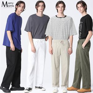 [모리모리스][모리모리스(Morry Morris)] 린넨 밴딩 슬랙스