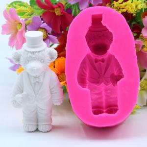 상세정보참조 실리콘 몰드 수제_테디베어신랑 1구 석고방향제 비누 상세정보참조