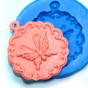 상세정보참조 실리콘 몰드 DB 나비펜던트 1구 석고방향제 비누 상세정보참조