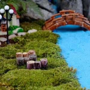 상세정보참조 미니어쳐 통나무3단징검다리(랜덤)4개/젤캔들 화분