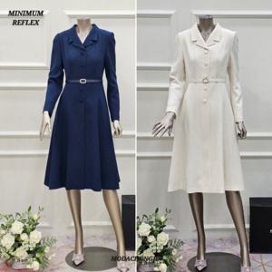 [미니멈]MD 카라넥 블링 벨트 플레어원피스 MD MXDGWO0130 MD_CJ