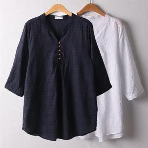 위쉬몰 OL 썸머루시7부남방셔츠(D738H408) 빅사이즈