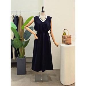 [포커스]24FF4I3OP30797_허리 스트링 민소매 원피스