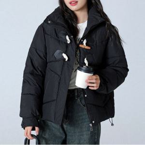 떡볶이 단추 하프 패딩점퍼_BI3JP006