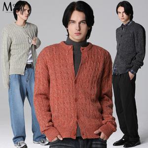 [모리모리스][모리모리스(Morry Morris)] 꽈배기 라운드 가디건