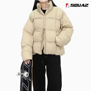 [스콰즈]스콰즈 남녀공용 아우터 스트링 블록 숏패딩 SAO013