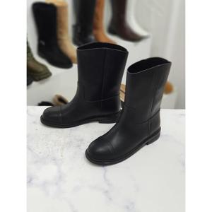 한슈 세이브존09 스웨이드 플랫 통부츠 미들부츠 3cm HS927012fl