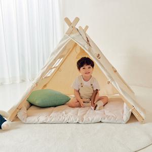 키앤비 원목 삼각 아기 텐트