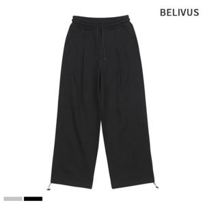 빌리버스 남자 기모 트레이닝 바지 오버핏 와이드 팬츠 BJJ056