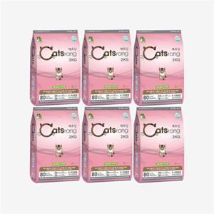 고양이사료 캐츠랑 키튼 야옹이  2kg X 6EA