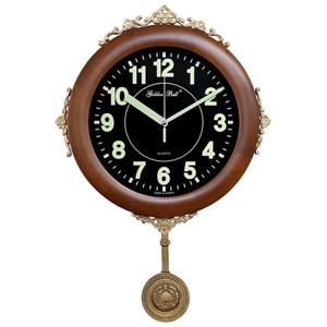 GB4414 야광무소음 원목주석 추 벽시계 월넛 제조한