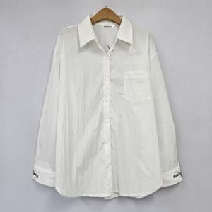 아이우먼 베이포켓자수레터링셔츠 WBS983M412 빅사이즈