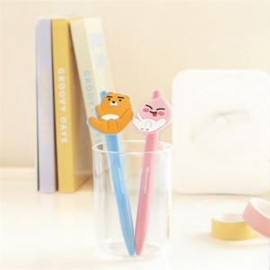 카카오프렌즈 캐릭터 패치 볼펜 0.7 블랙 학생 선물 학용품