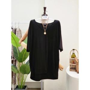 [포커스]FW4J9TS5968_기모 U넥 반팔 티셔츠