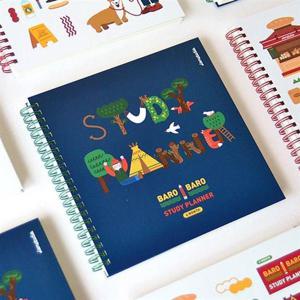 일러스트 계획표 스프링 스터디 플래너 학습