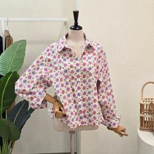 [포커스]FS5A7BL00295_플라워 하트 패턴 셔츠