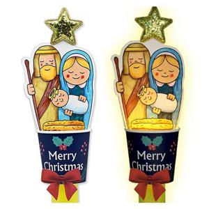 창의만들기 성탄 캐롤 LED촛불 (4인용)