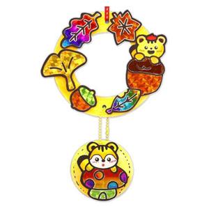 인지놀이 다람쥐 포일아트 리스 (4인용)