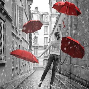 퍼즐 500피스 비행하는 소녀와 빨간우산 직소퍼즐