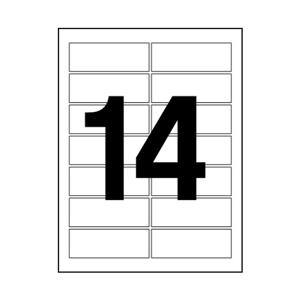 오피스라벨 14칸 100매 오피스디포