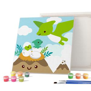 아이러브페인팅 DIY캔버스형 그림그리기 20x20cm 공룡_프테라노돈