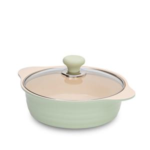 허브 IH 인덕션 겸용 세라믹 민트 냄비 후라이팬 시리즈 22cm 전골