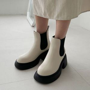 홀릭 HSM007 여자 부츠 소가죽 발편한 가을 겨울 워커