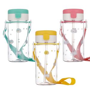 에디슨 프렌즈 에코젠 흘림방지 빨대컵 어깨끈 스트랩 물병