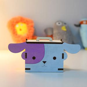 DIY 나무 모형 조립 키트 동물 오르골 보석함 강아지 CM871