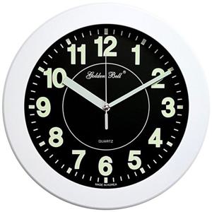 GB4704 야광 무소음 벽시계 31cm 화이트 제조한
