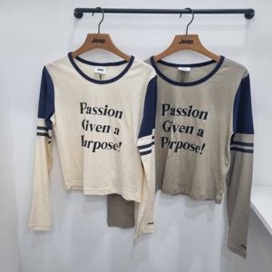 [지프]배색소매긴팔티셔츠 JQ2TSF032_JK