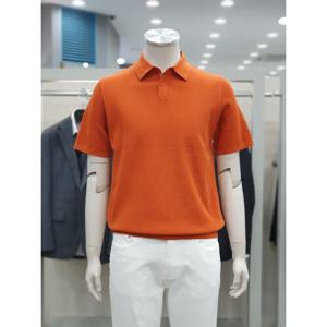 [파렌하이트]니트 카라 반팔 티셔츠 FKUCD8311 OR_DJ